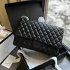 Messenger Designer Bag Up Cf Classic Diamond Make Pattern Genuine Handbags Leather Clutch Purses and Large Capacity Womens Fashion Chain
