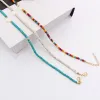 Halsketten Naturalschale Perlen Halskette Mode Sommer Herz Boho Choker Buntes kurzkettiger Halskragen handgefertigtes weibliches Schmuck Geschenk