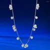 Pingentes wong chuva 925 prata esterlina redonda de corte de safira de gemas de gemotas de pendente fino para joias por atacado de jóias