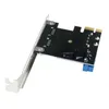 2024 USB3 PCI Express 어댑터 PCI E에서 USB 3.0 20PIN 컨버터 컨트롤러 PCIE X1 USB 3 0 2 포트 어댑터 USB3.0 PCI-E 확장 카드 USB 3.0 확장 카드