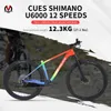 الدراجات Sava U6.0 New Carbon Fiber Mountain Bike 27.5/29 بوصة مع إشارات Shiman0 1*11 نظام السرعة T800 ألياف الكربون إطار الجبل الدراجة الجبلية Y240423