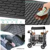 Wandelwagenonderdelen All-Weather Floor Mats TPE Siliconen alle weermat voor 2-zits vouwbeschermende kar