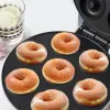 Cihazlar 110/240V Elektrik Donuts Maker 7hole 1200W Elektrik Grill Donut Maker Yapışmaz Mutfak Cihazı E/ABD Fiş Ev Kullanımı