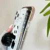 Bumpers de téléphone portable 3d Cartoon Fur Tail Soft Transparent Flacroping Téléphone Case pour iPhone 15 14 Pro Max XS XR 11 Pro 12 Mini 13 Pro 7 8 Plus SE Y240423