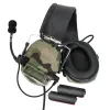 Öronproppar Taktiskt skytte Headset Electronic Pickup Hearing Protection Comtacii Headset Arc Helmet Track Adapter (MC)