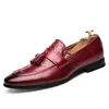 Casual schoenen luxe krokodil patroon man rijdt groot formaat 38-47 merk mannen lederen loafers mode oxfords