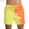 Men Shorts Color Changing Swimming Boys Bathing swimwear Discoloration Board Summer Beach Trunks Basketball Short Pant trouser