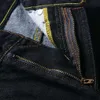 Nuovo marchio Molingfu God Gamba dritta con ricamo alla moda, vestito slim stampato, piccoli pantaloni da jeans da uomo a corto di uomini 823170