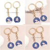 Andere thuisdecor Keychains 1Set2pcs vriend Keychain Flower Fairy Ring Ring Moon Star Chains Vriendschap Geschenken voor vrouwen Girls Diy Hand DHD8M