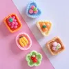 Estatuetas decorativas 10pcs resina de cesta de frutas brilhantes cabochons lisfaturgos para gancho de gancho de cabelo scrapbooking de jóias diy decoração de artesanato