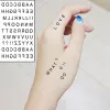 Tattoos Tattoo Sticker English Alphabet Letter Roman Numerals Waterproof Temporary Body Art Fake Flash Tattoo for Man Woman Kids