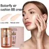 Air Cushion BB Cream Beauty Foundation Cream Concealer Butterfly Makeup Isolation Cosmetic Air Cushion Face Moisturizing K2P3 240410