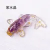 6x3.5cm de cascalho de cristal natural de cristal lucky koi peixe estatueta resina mini quartzo chique em estátua de carpa decoração de decoração de decoração de decoração de mesa de ornamento presente