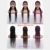 Braided lace wig with 9 strands and 11 braids