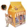 Matten Cat's House Cat Scratcher Slijtage DRESTANT MAT Kleur afdrukbed Katten Bedden en meubelsbed voor katten Pet Producten Accessoires