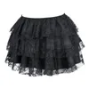 Röcke Sexy Layered Mesh Tüll Spitze Mini Faltenrock Gothic Showgirl Party Dance Tutu Plus Size S-6xl