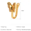 Anello del naso Falso per donna uomo senza buco piercing in lega oro color punk anelli naso accessori per corpo club farfalla 240423