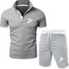 Summer Men's Sets Fashion Tracks Cost Hommes à manches courtes T-shirts Sport Shorts Suit Men Casual Men Clothing Mens Mens Joggers Sets S-3XL