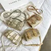 Sacs à bandouliers Plack Paille tissage 2024 Fashion Summer Roard Handmade Femme's Designer Handbags Travel Crossbody Sac