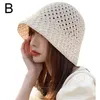 BERETS EVERS ESSIRE BRIM Floppy Cappelli pieghevoli donne pieghevoli da spiaggia della spiaggia Cappello Fashion Hollow Fisherman Cap 4 Colore