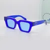 Off Ice White Sunglasses Дизайнер Мужчина Женщины роскошные oeri008 в стиле квадрат оригинальный качество популярное вирджил на открытом воздухе UV400 защитные линзы поставляются с коробкой происхождения.