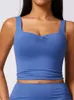 Actieve shirts dames yoga vest gym sport crop tops naadloze mouwloze platen mooie back push omhoog opgevulde shirt fitness looptank