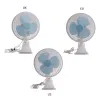 Ventilateurs F3ma Electric Fan Clip Clip sur le ventilateur Shaking Fan Cartoon Étudiant Dormitory Small Fan pour un refroidissement sûr et silencieux