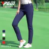 Byxor golfbyxor för kvinnliga studenter damer sommar vårgolfspelare klädsport bär smal andas polyester fast färg spandex