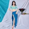 Jupe Long Jupe Belly Dancer tenue Femmes Suisse de danse 2024 Pratique apparaissant mince Modal Summer Petal Samba Line Costume