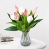 Decorative Flowers Beautiful Artificial Plant Anti-fading Non Withering Compact Colorful Long Stem Fake Flower