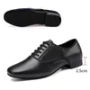 Dance Shoes HROYL Genuine Leather Ballroom For Men Latin Jazz Dancing Man Bigger Size Sneakers Waltz Salsa