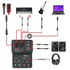 Equipment Portable Audio Interface Professional Mini External Sound Card Mixer 48V Computer Guitar Studio PC Record Teyun Q12 Equipment