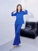 Chan 2024 CC Tasarımcı Giysileri Kadın Üst Düzeyli İki Parça Set Kadınlar Blouses Tasarımcı Kadınlar için Tasarımlar Kadınlar Yeni Tasarımcı Tişört Pantolon Kadın Kıyafetleri Hediye