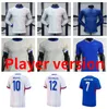 Jugador Versión 2024 Jerseys de fútbol francés 24 25 Griezmann Mbappe Shirt Maillot de Football Giroud Dembele Coman Zaire-Emery Tchouameni Homme Enfants manga larga