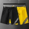 Mens Swimming Shorts Beach Short Pant Summer Swim Men Boardshorts Fashion Board Short Pants Quick Dry Black Yellow Casual Running Short Pant Gym Short Pants