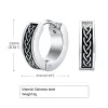 Earrings Vnox Retro Celtic Knot Earrings for Men, Anti Allergy Stainless Steel Hoop Huggie Earrings Gifts for Him Jewelry