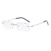 Frame Zirosat 8581 Lunettes de lecture Men Anti Blue Rays Presbyopie Eyeglasse sans cadre ordinateur avec + 1,0 + 1,5 + 2,0 +2,5 +3,0 +