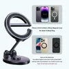 Cell Phone Mounts Holders Alloy MagSafe Car Mount Strong Magnetic Phone Holder for Car Hands Free Car Dash Phone Mount for Car Fit for iPhone 15 14 13 12 Y240423