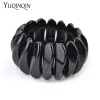 Strands Vintagec Resin Fashion Wide Cuff Bracelets Bangles for Women Stretch Acrylic Link Bracelet Hand Female Charms Simple New Jewelry