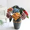 Fiori decorativi 1pc Persian Rose Bouquet Berry Frutta artificiale Office Office Giardino Decorazioni per alberi di Natale Decoro fai da te Fino