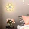 Lampa ścienna kwiat Acrylic sypialnia nowoczesna prosta salon schodka lekka luksusowa korytarz telewizyjny oświetlenie wewnętrzne