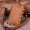 Innehavare äkta läderresor passhållare täcker Passportcase Antitheft RFID Skydda passkortplånboken Hög kapicitetsväska