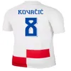 24 25ユーロカップクロアチアサッカージャージモドリック2024 2025ブレカロペリジックフットボールシャツブロゾビックレビックジャージーファンプレーヤーナショナルチームホーム3204