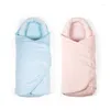 Couvertures 0-12m Born Baby Cotton Couverture Smouddle Toddler Sac de couchage Sleet Sleet Little Poustre Enveloppe Head Protect Wrap