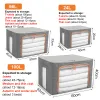 Bins Foldable Quilt Organizer Storage Organizers Clothes Blanket Box Large Capacity Closet Sweater Storage Clothes Cabinet Organizer