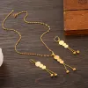 Kettingen Dubai Gold kleur ketting oorbel vrouwen feest cadeau sieraden sets charmeren meisjes kid sieraden