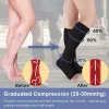 Care 1 Pair Open Toe Calf Compression Sleeves Socks for Women Men Firm 2030 Mmhg Graduated Support Hosiery for Varicose Veins Edema