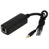 Chargers DC от 48 В до 5 В 12 В разъем адаптера POE Splitter IEEE802.3AF/при 100/1000 Мбит/с для IP -камеры Voip Phone Ap