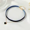 Halsband sumeng mode koreansk personlighet sammet choker vintage sexig spets halsband dubbel kärlek hänge gotiska för kvinnor 2024 smycken