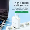 Chargers Hoco EU Plug Gan PD100W Быстрая зарядка 4 порта Зарядное устройство для MacBook ноутбук PD QC USB C Adapter Adapter для iPhone 14 Pro Max